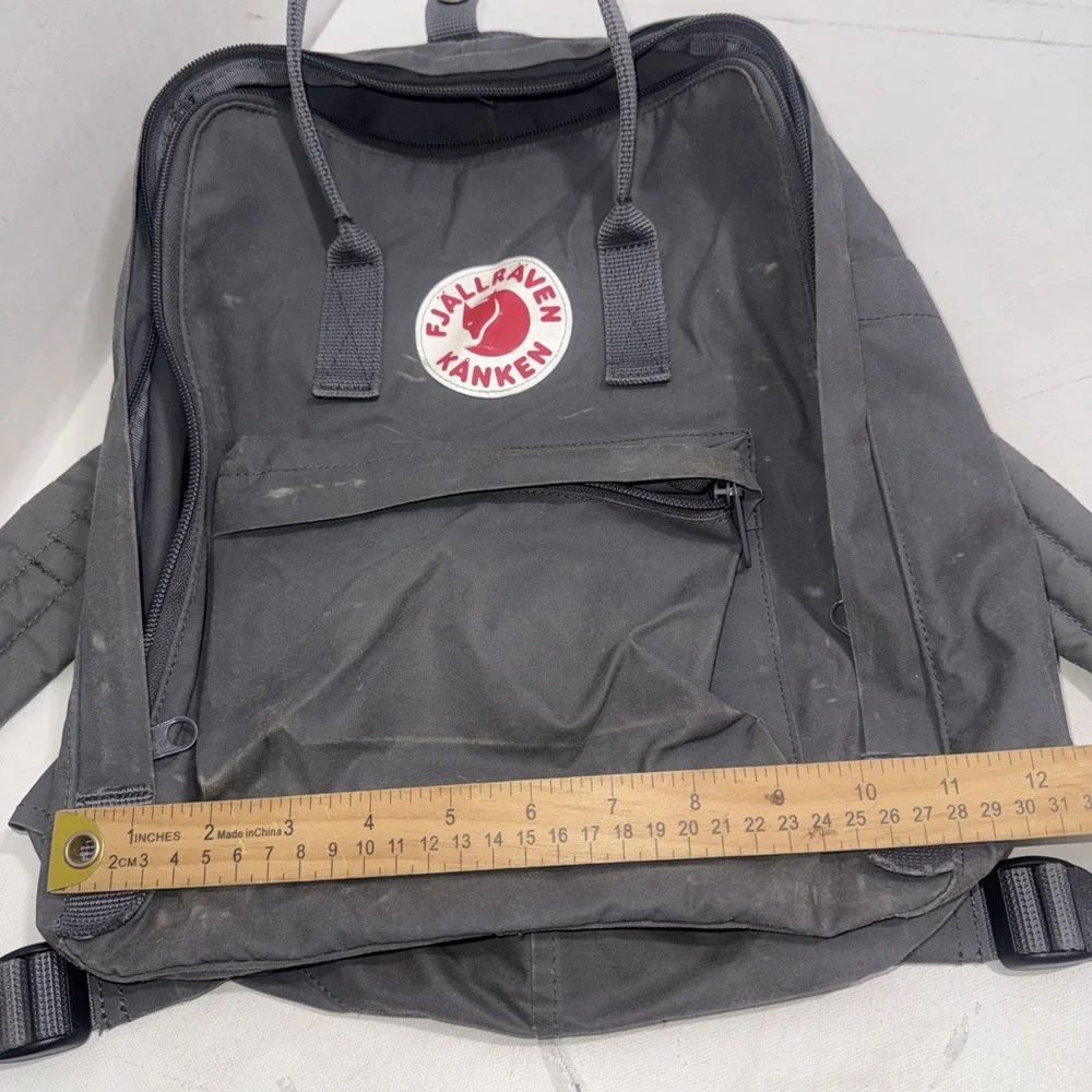 Fjallraven Kanken Classic Backpack Black Grey 23510 Travel School Bag Day Pack